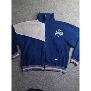 Vintage Dallas Cowboys Pro Elite Fleece Jacket Mens Medium Made In USA Full Zip